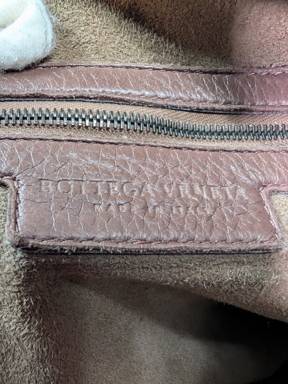 Bottega Veneta Light Brown "Frayed" Intrecciato Nappa Veneta Hobo - Picture 12 of 12